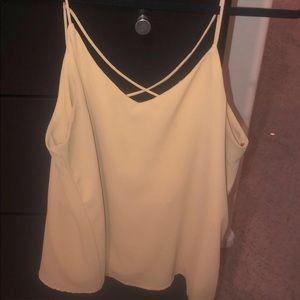 yellow tank top